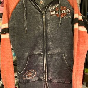 Harley Davidson Full Zip Hoodie Size L NWT OG 175$